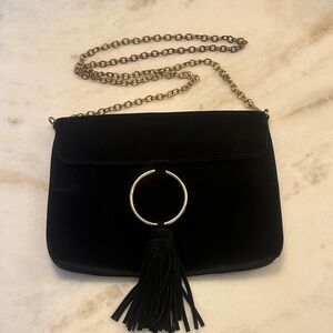 Anthropologie Black Chain Shoulder Bag